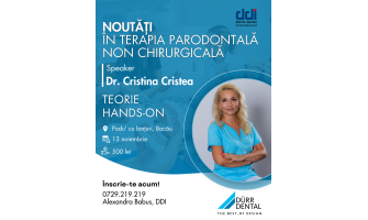 Noutăți în terapia parodontală non-chirurgicală - curs Durr Dental
