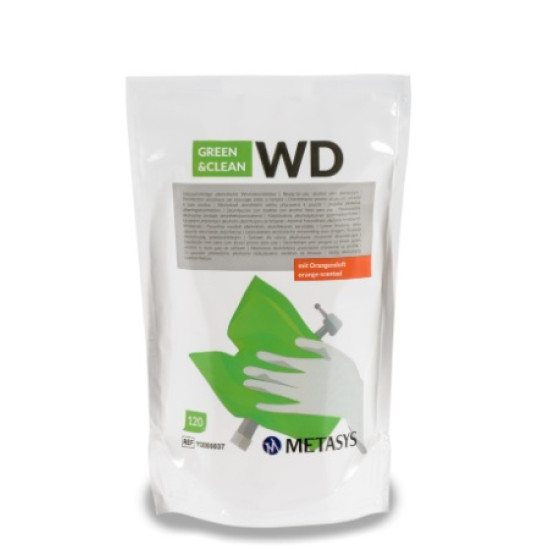 Green&Clean WD servetele dezinfectante cu alcool 120 buc Metasys Green&Clean WD servetele dezinfectante cu alcool 120 buc Metasys
