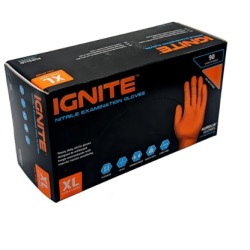 Manusi nitril portocalii AURELIA IGNITE 90 buc