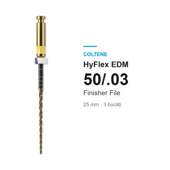 Ace rotative HyFlex EDM 50/.03 Finisher File 25mm 3 buc Coltene Ace rotative HyFlex EDM 50/.03 Finisher File 25mm 3 buc Coltene