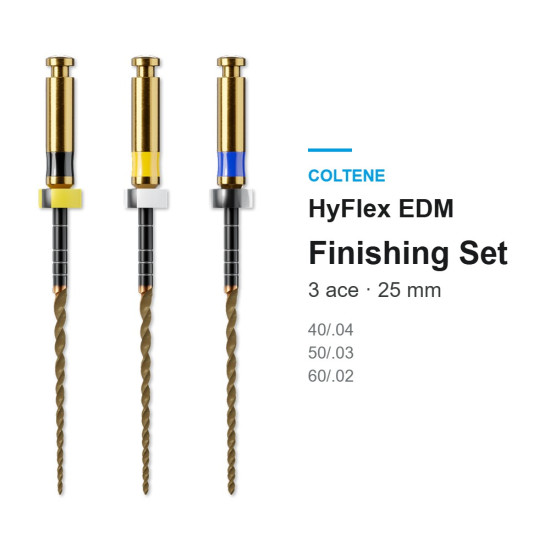 Set ace rotative HyFlex EDM Finishing 25mm 3 buc Coltene Set ace rotative HyFlex EDM Finishing 25mm 3 buc Coltene