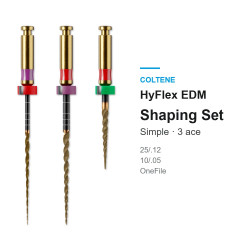 Set ace rotative HyFlex EDM Shaping Simple 25mm 3 buc Coltene