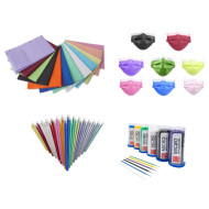 Bavete 500 buc + masti 50 buc + aspiratoare 100 buc + aplicatoare 100 buc