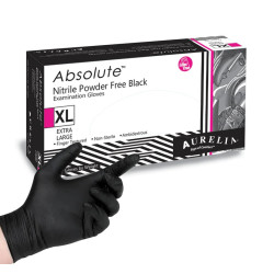 Manusi nitril negre nepudrate ABSOLUTE 100 buc 
