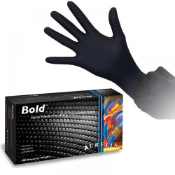 Manusi nitril negre nepudrate AURELIA BOLD 100 buc Manusi nitril negre nepudrate AURELIA BOLD 100 buc