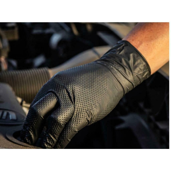 Manusi nitril negre nepudrate AURELIA BOLD MAX 50 buc