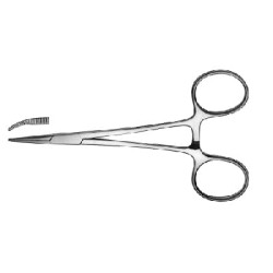 Pensă hemostatică Mosquito curbată 14,5 cm Pensă hemostatică Mosquito curbată 14,5 cm