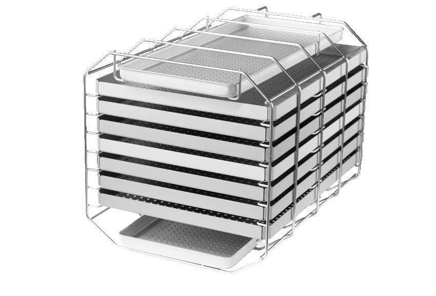Suportul Mount Comfort cu tăvi pentru Vacuclave 550