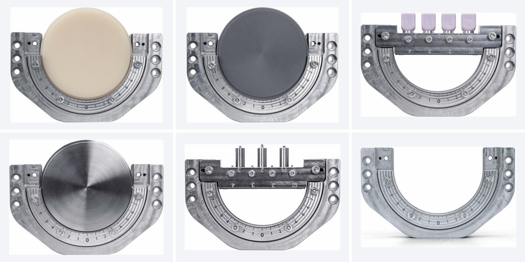 Suporturi MillCore X5: PMMA, ceară, ceramică vitroasă, titan, premill, suport disc